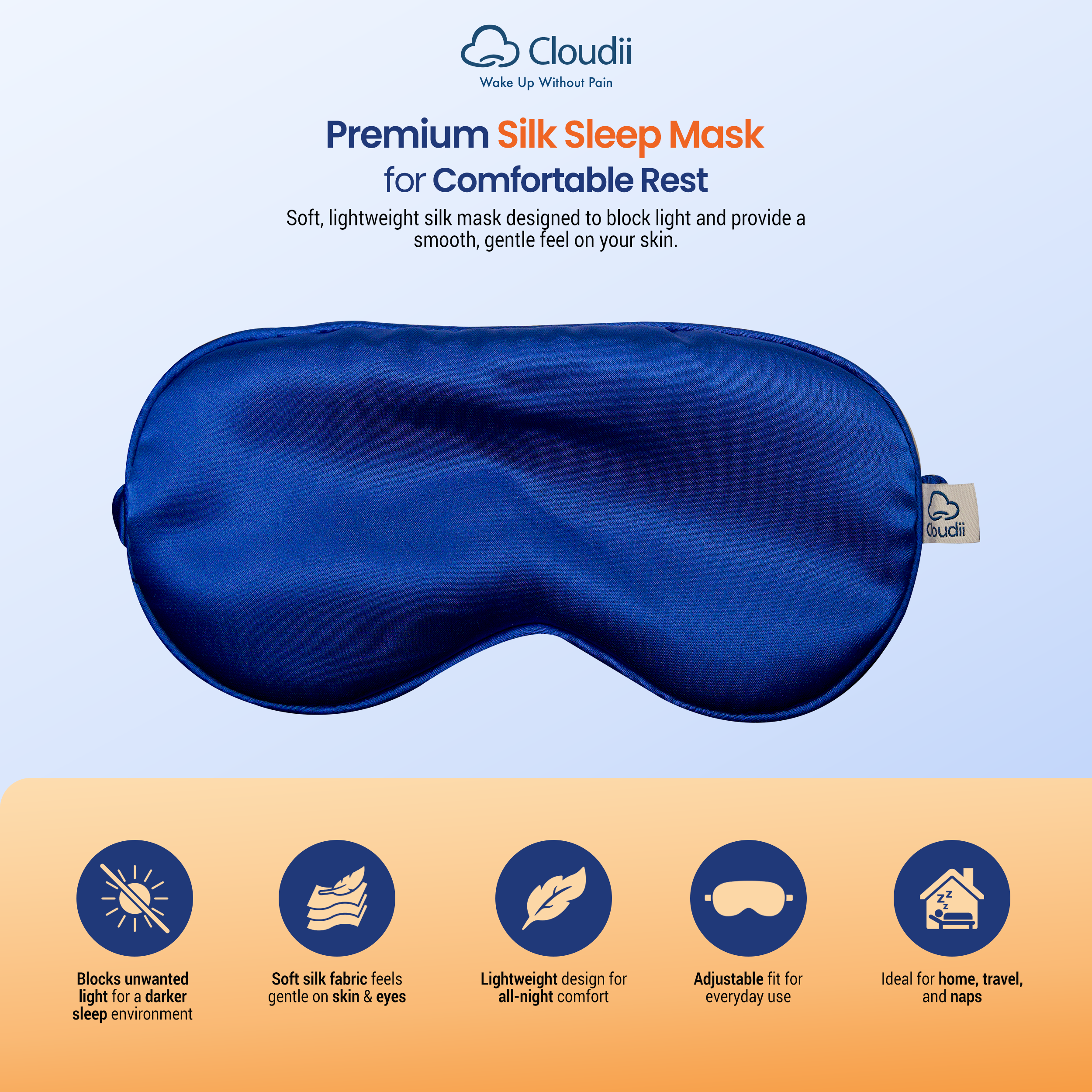 Orthopedic Neck Pain Relief Pillow with Eye Mask