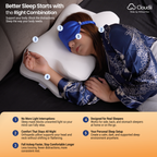 Orthopedic Neck Pain Relief Pillow with Eye Mask