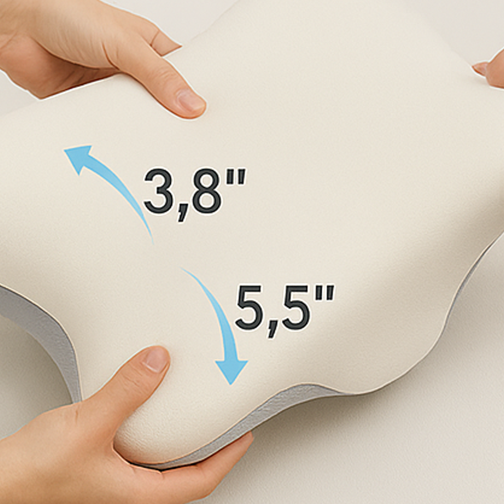 Orthopedic Memory Foam Pillow – Ergonomic Neck & Shoulder Support